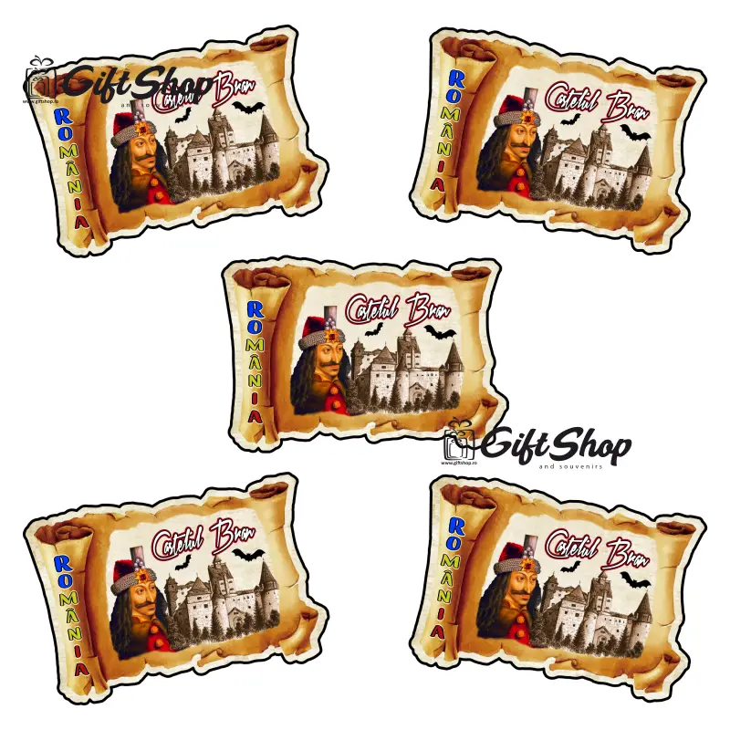 Magnet frigider, forma papirus, personalizatv